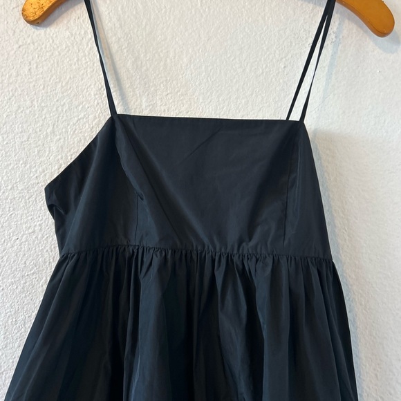 Banana Republic Ariella Taffeta Black Midi Dress Size 6 - Picture 7 of 10